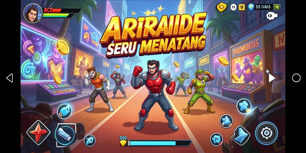 Tampilan gameplay menantang dan keseruan di 6CF.