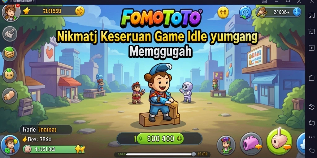 Tampilan gameplay menarik FOMOTOTO yang menggugah selera.