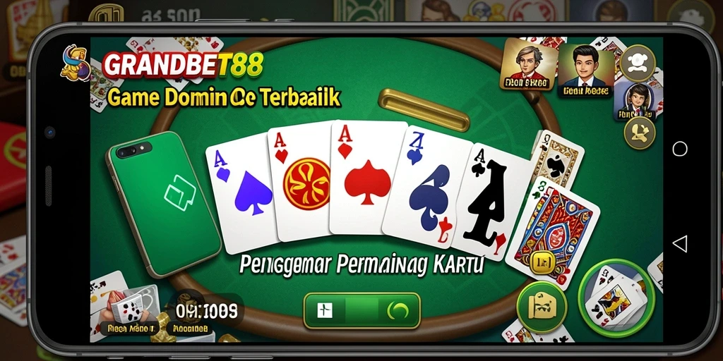 Tampilan gameplay menarik dari GRANDBET88 saat bermain Domino.