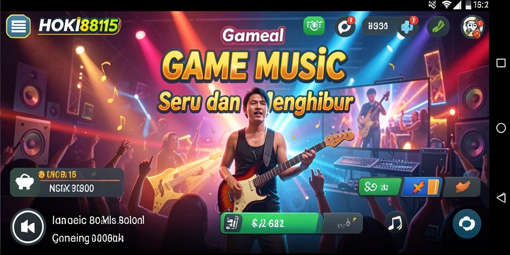 Tampilan gameplay menarik dari HOKI8815 dengan berbagai genre musik.