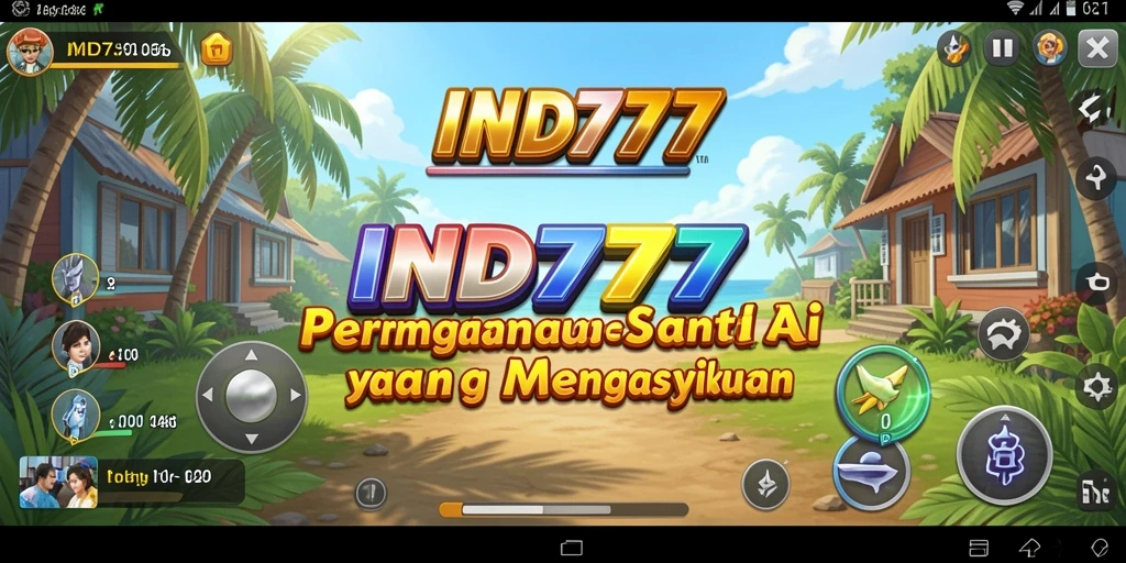 Tampilan gameplay IND777 yang ceria dan penuh warna.