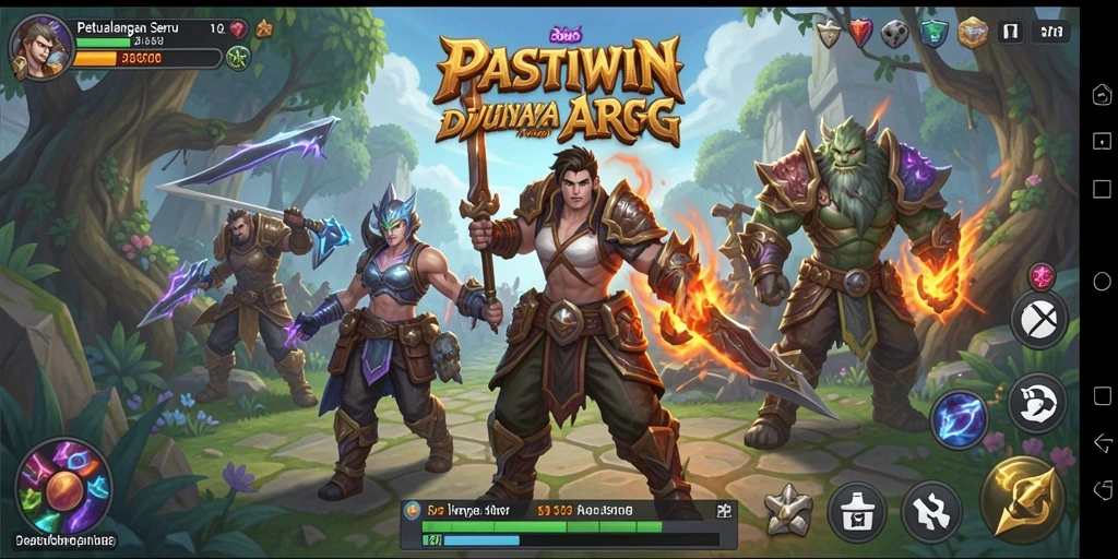 Tampilan gameplay seru dalam PASTIWIN, aksi ARPG yang mendebarkan.