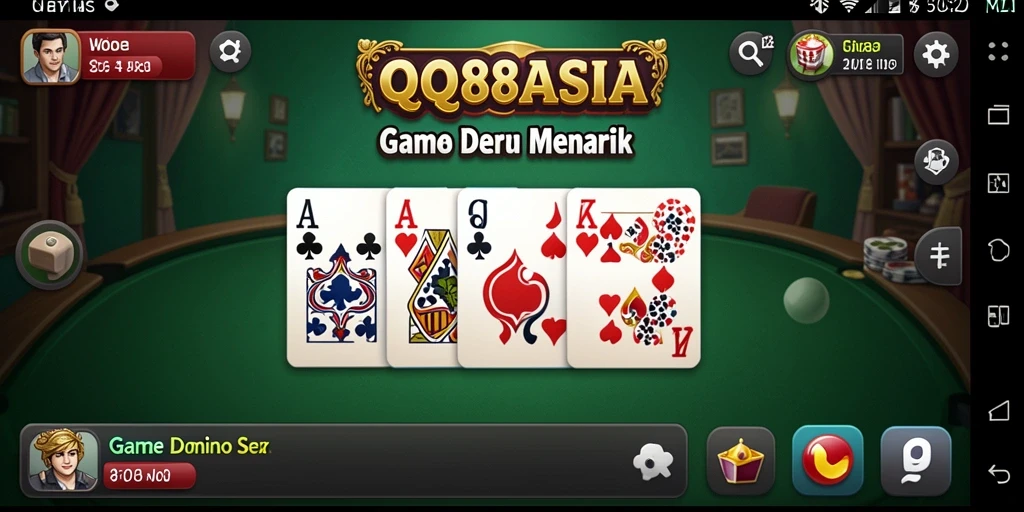 Tampilan menarik dari gameplay Domino QQ88ASIA.