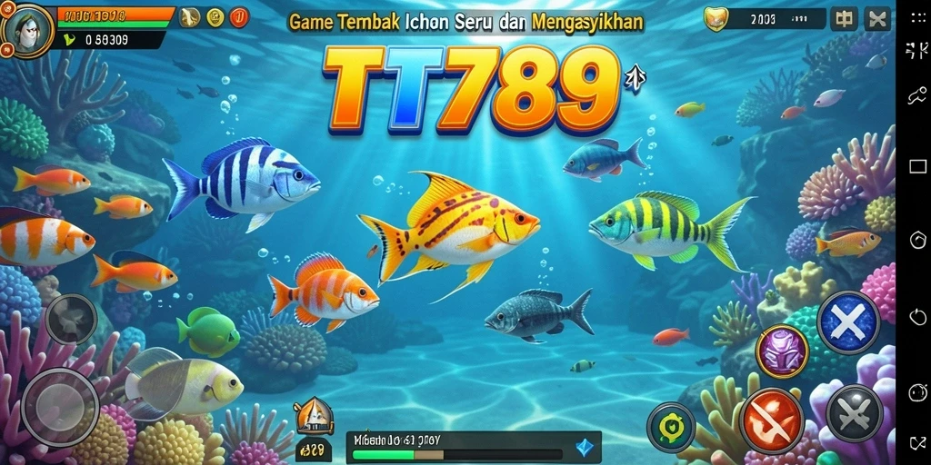 Tampilan gameplay Tembak Ikan yang seru dan menantang.