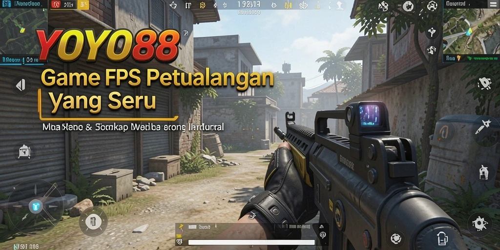 Tampilan gameplay seru dari <strong>YOYO88</strong> dalam pertempuran FPS.